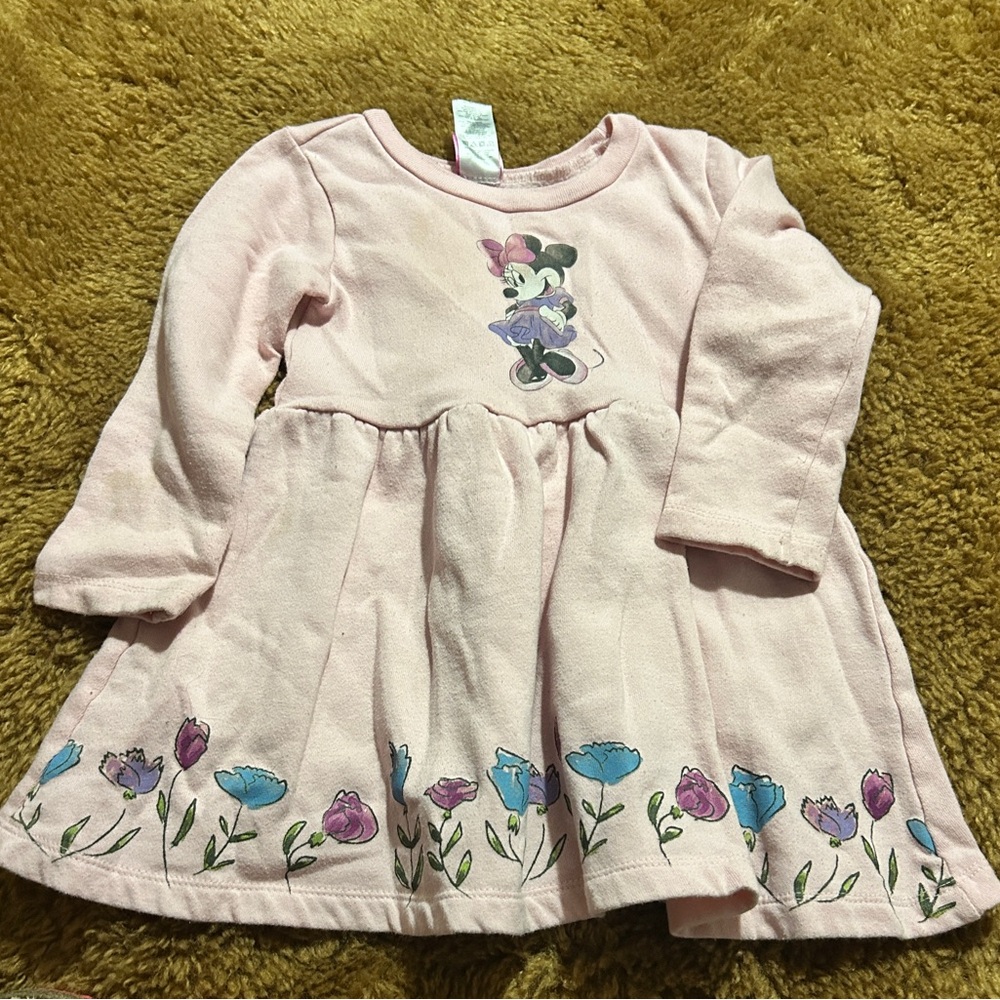 Disney Pink Minnie Mouse Kids Dress
